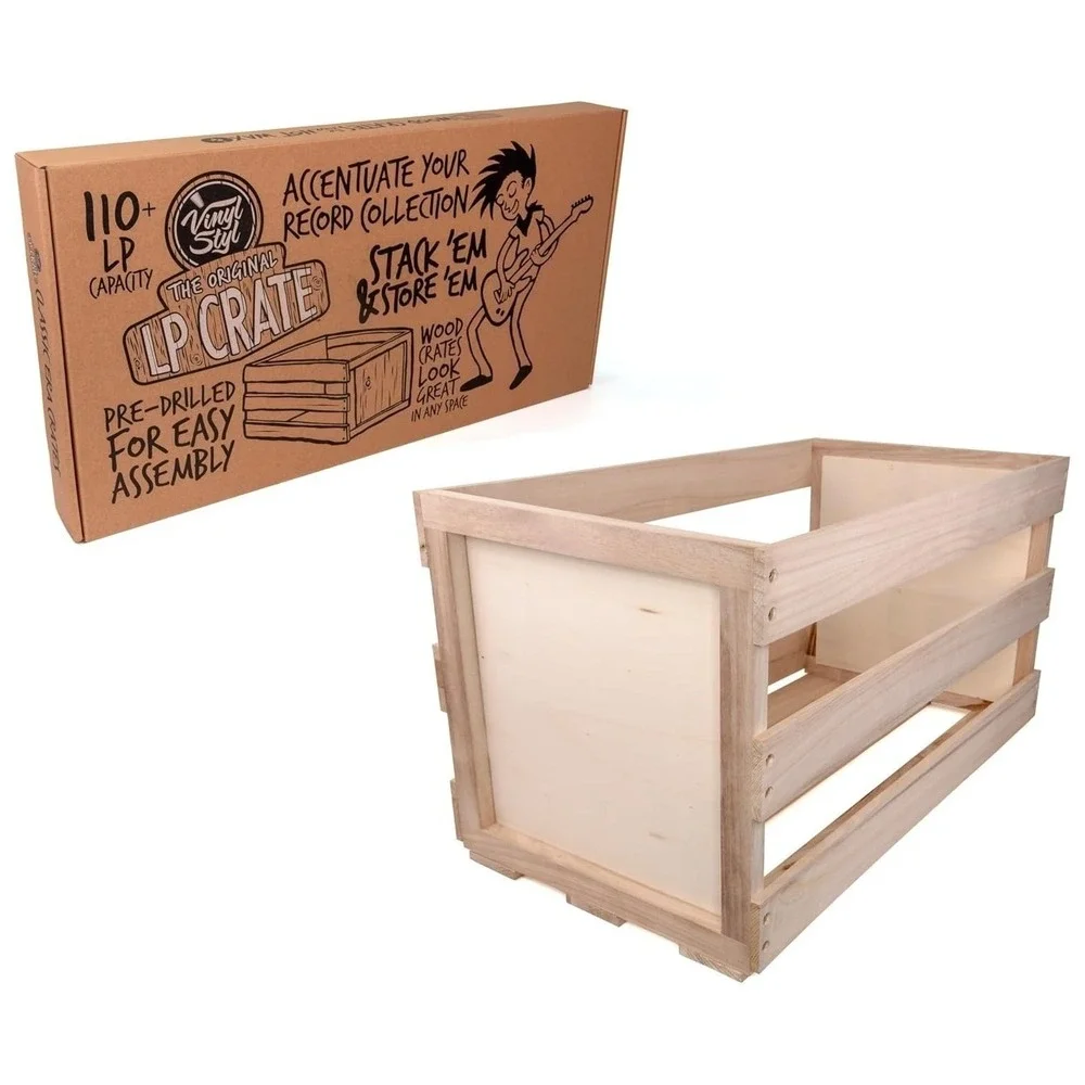 Vinyl Styl® Original LP Crate 12 Inch LP Record Storage 110 to 120 Capacity